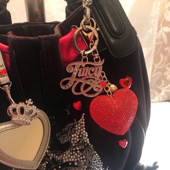 Rare gorgeous ✨vintage y2k black velvet and red satin purse ♥️ - Picture 11 of 14